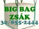 Jumbó zsák,  1 m3 zsák BIG BAG 30. 329 - 4850 OLCSÓ bigbag zsák,  használt big-bag eladó