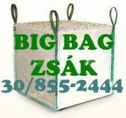 Jumbó zsák,  1 m3 zsák BIG BAG 30. 329 - 4850 OLCSÓ bigbag zsák,  használt big-bag eladó