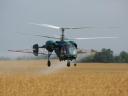 Aerial fertilizer spraying, spraying