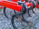 Spring-loaded cultivator with breaking roller