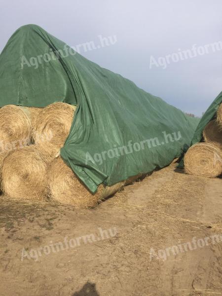 Stored bales of hay and lucerne hay for sale