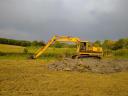 Pond construction, sludge dredging, landscaping, earthworks