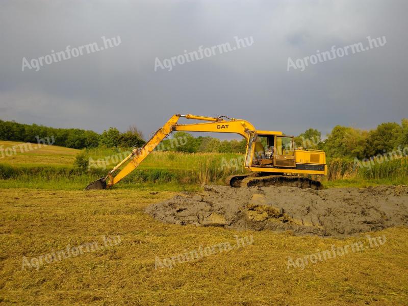 Pond construction, sludge dredging, landscaping, earthworks