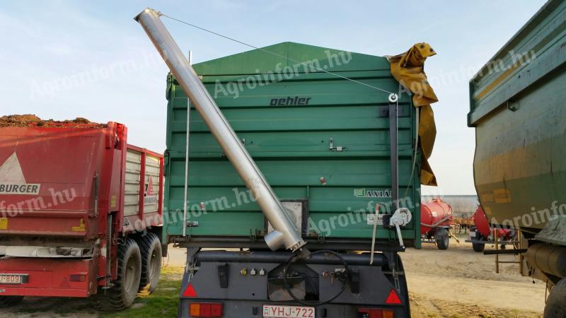 Stainless steel fertiliser storage and seed filling auger