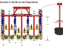 K.U.L.T. 3 row finger reel high speed cultivator