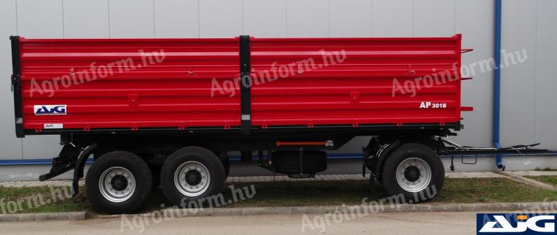 AP 3018 24 tonnás önsúlyú,  17,9 tonnás terhelhetőségű pótkocsi Szabolcs megyében Kizárólagos képviselet