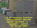 BOX Plastični kontejner / preklopni željezni okvir 30 855-2444, 1,6 m3 dinamička nosivost: 1250 kg