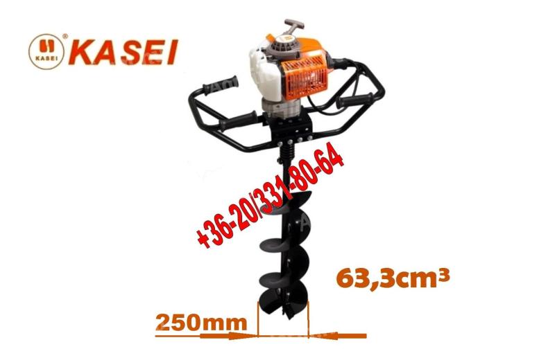 Zemní vrták, šnek 2 a 1 muž, půdní vrták 63,3 cm³ + vrták 250 x 800 mm * KASEI 3WT-300B