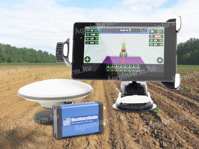 MachineryGuide CM2 RTK GPS sorvezető + 7