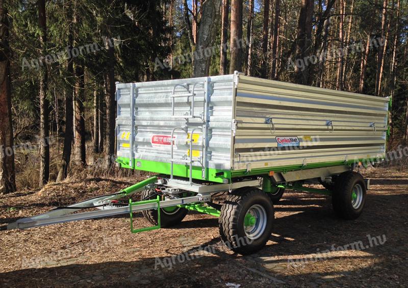 CYNKOMET T-149-14T two-axle trailer with 3 sides tilting