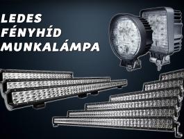 Ledes fényhíd, munkalámpa, LED lámpa, traktor, 4x4, offroad, hajó