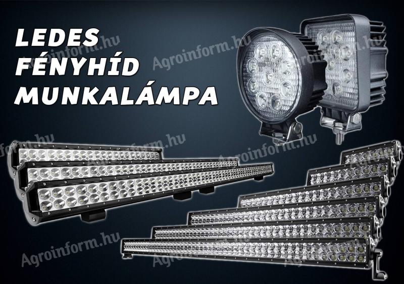 LEDES FÉNYHÍD, MUNKALÁMPA, LED LÁMPA, TRAKTOR, 4X4, OFFROAD, HAJÓ