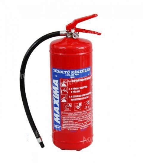 Fire extinguisher, new, year of manufacture 2025, Magyar Maxima extinguisher, powder extinguisher