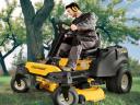 Fűnyírótraktor,  nulla forulókörös,  Cub Cadet XZ2 127, oldalkidobós,  Kawasaki V motorral