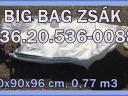 Bigbag zsák 20. 536 - 0088 használt/új 90x90x90-236 cm-ig RAKTÁR KÉSZLETRŐL kapható