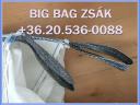 Bigbag zsák becső-kicső,  használt 90x90x96 cm 580 Ft./db,  előrendelést felveszünk:1.000