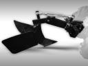 Double-sided trench opening plough for JANSEN MGT-600E small tractor