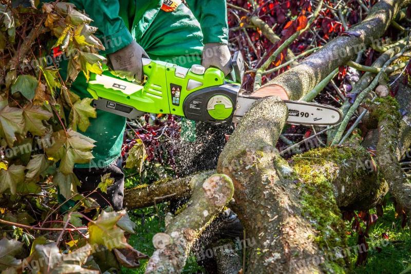 KTS láncfűrész akkumulátoros . Stihl fűrész tipusú ágvágó láncfűrészes