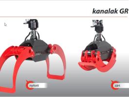 KRPAN rönkfogó kanál és rönkmarkoló