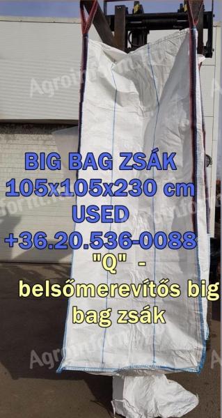 Bigbag zsák 200-240-cm FORMATARTÓ“Q” big bag JUMBÓ ZSÁK 20 körzet 536-0088