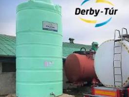 Nitrosol tartály, folyékony műtrágya tároló tartály 22 000 liter, UV-álló, 10 év garancia