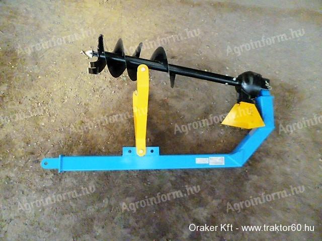 KDL AGRI pit drill adapter with 300 mm drill stem diameter, with shear pin gimbal