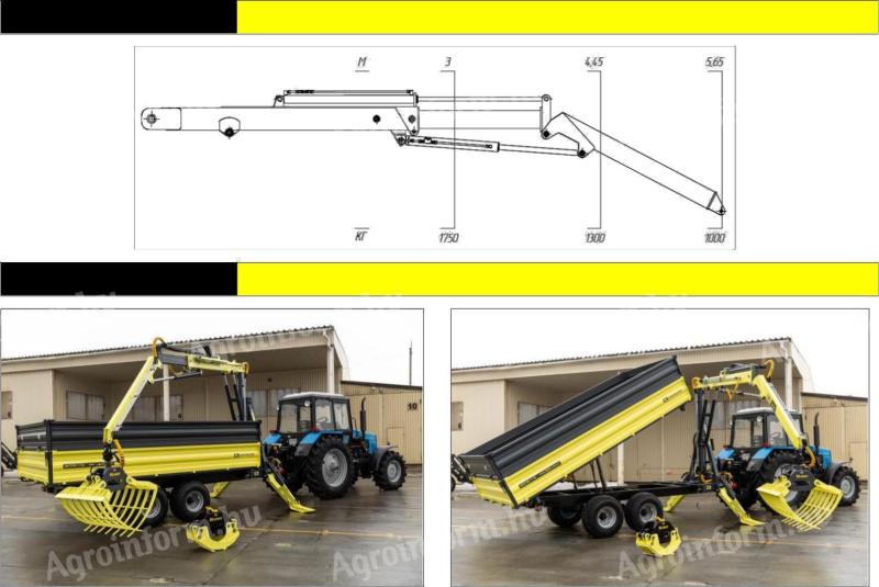 2-in-1 self-loading trailer; flatbed trailer