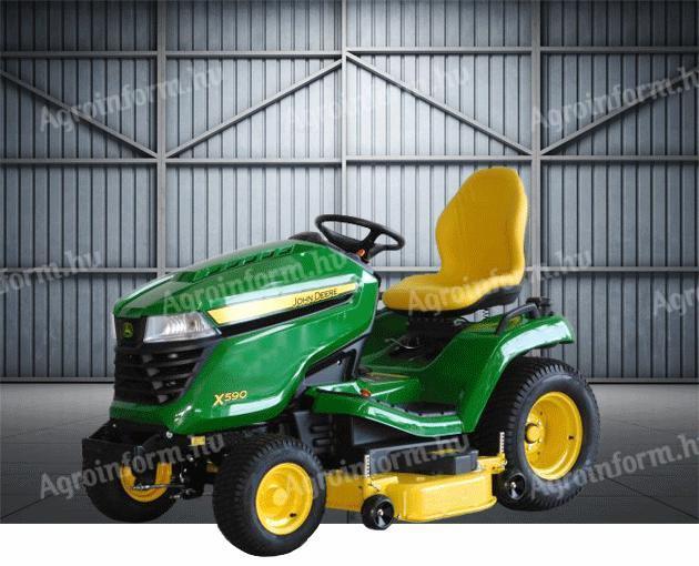 Traktor ogrodowy John Deere X590 + kosiarka 122 cm - NOWY - 2 lata GWARANCJI - SPECJALNA CENA