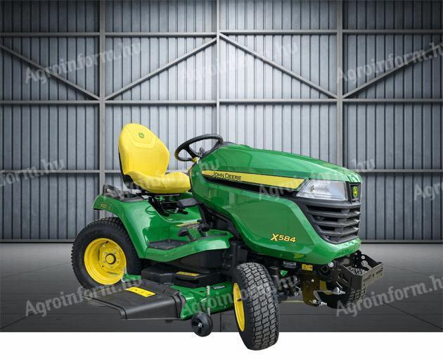 Tractor de gazon John Deere X584 + Cositoare 122 cm - NOU - 2 ani GARANȚIE - PREȚ SPECIAL