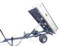 New 1,5 t rear tipper trailer with lights, from stock