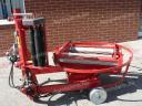 BARGAM FP-60 small round bale wrapper with counter and side pick-up fork/automatic stop
