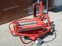 BARGAM FP-60 small round bale wrapper with counter and side pick-up fork/automatic stop
