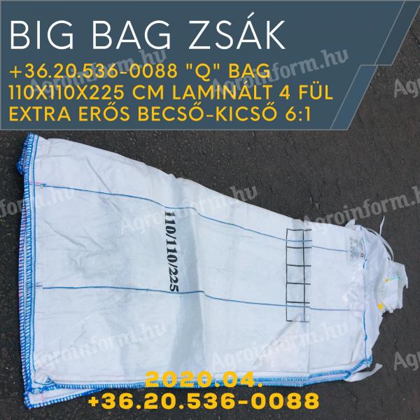 BIGBAG ZSÁK KERESKEDÉS TEL: 20.536-0088 ÚJ és HASZNÁLT raktárkészletről,  kiszállítva