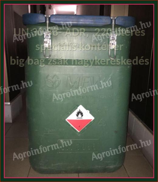 UN 3088 Speciális műanyag konténer 20. 536-0088 "MEVA" tartály 220 Liter