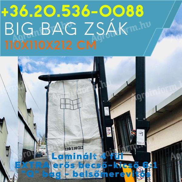 Big bag bag 20. 536-0088 size 110 x 110 x 230-240 cm Q big bag with loading and unloading stub