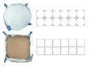 Big bag bag 20. 536-0088 size 110 x 110 x 230-240 cm Q big bag with loading and unloading stub