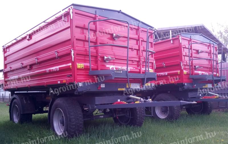 Metal Fach trailer T711/3 12 t from stock for livestock tender