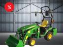 JOHN DEERE 1026R kompakt traktor - 26LE + HOMLOKRAKODÓ - ÚJ - 2 év GARANCIA - AKCIÓS ÁR