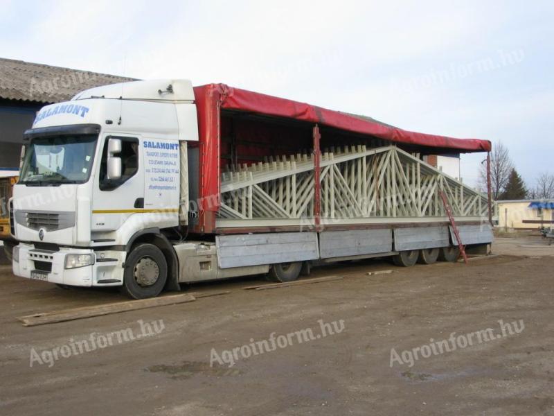 15 x 30 x 4 m new frame structure, ready for immediate delivery