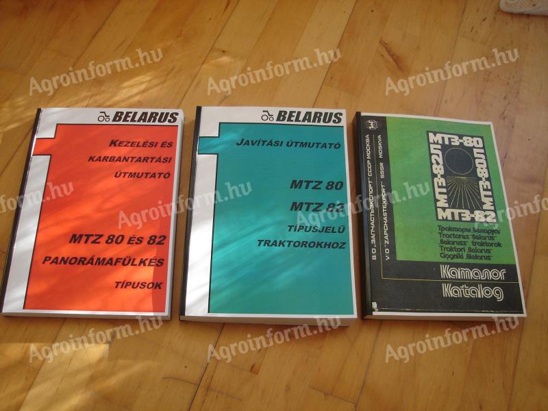 MTZ 80, 82 big cab maintenance, repair and spare parts catalogue