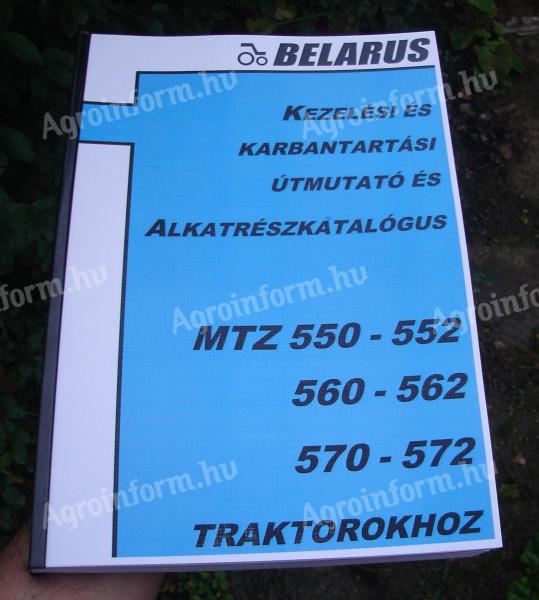 MTZ 550 kezelési és alkatrészkatalógus egyben