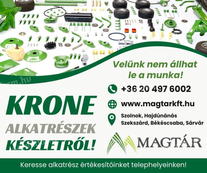 Krone alkatrészek készletről a Magtár Kft.-nél
