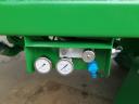 Dumper trailer for crop and feed transport with blower discharge