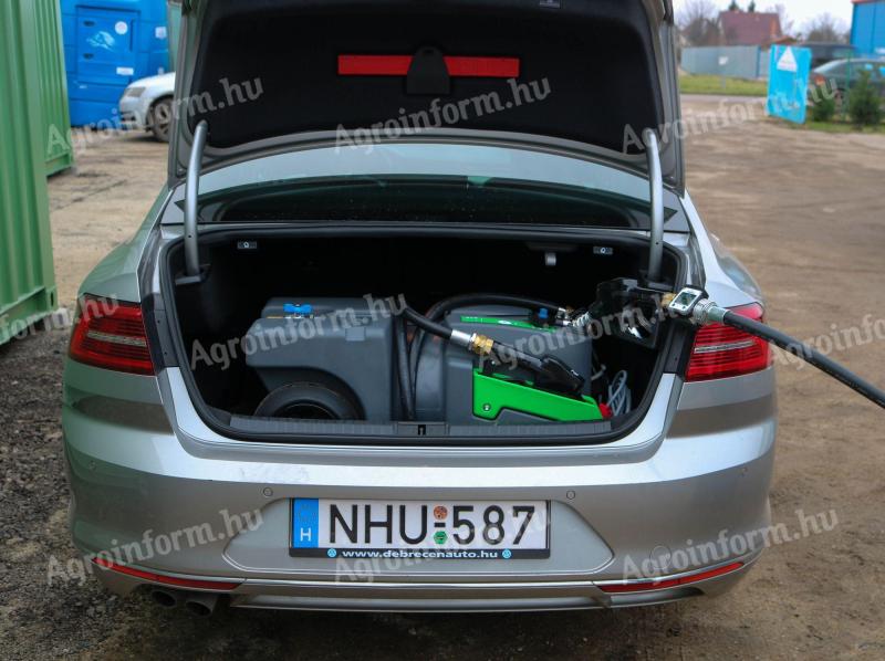 60 literes mobil gázolajtartály kocsi Kingspan TrolleyMaster digitális mérőórával