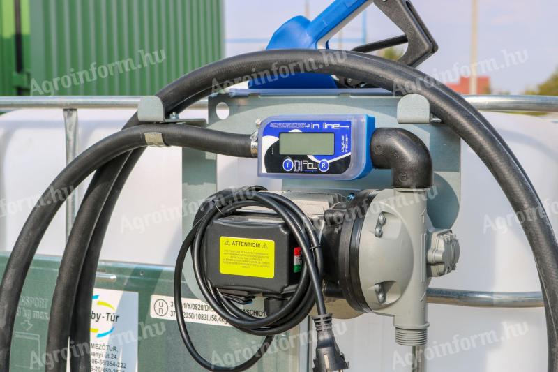 AdBlue meter with 230 V automatic gun, with graphite connection for IBC, AdamPumps X-Blue