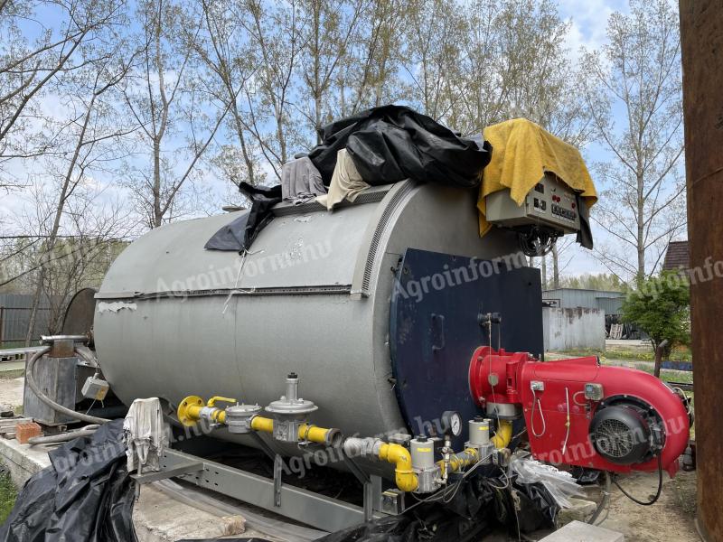 Industrial gas boiler for sale: 1600 kg/h, 10 BAR