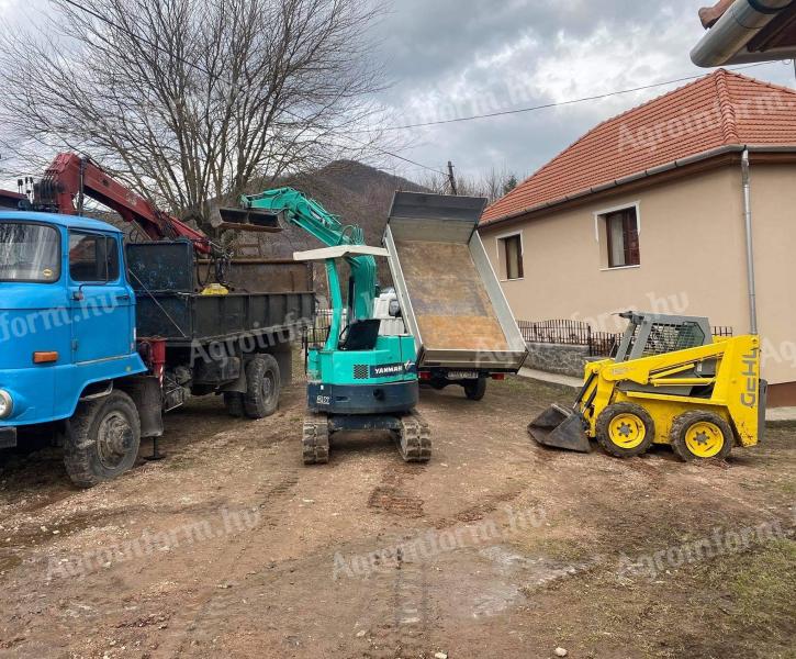 Lucrări mecanice de terasament cu mini-camion, bobcats, transport de mărfuri