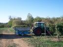 AGROFER D/DF 18 BIG grape harvester and transport trolley