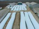 Wet maize milling in bale filling in foil tubes