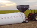 Wet maize milling in bale filling in foil tubes